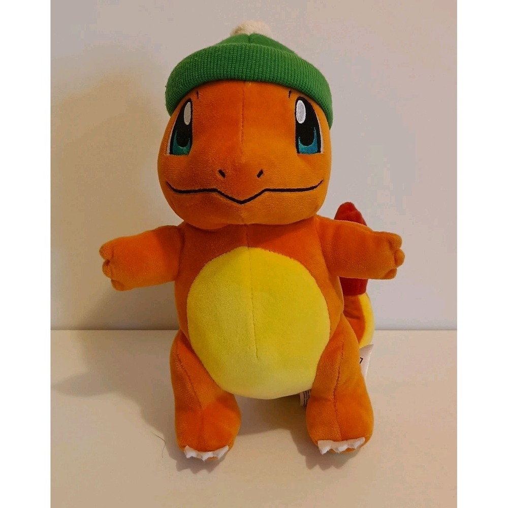 Pokemon Holiday Charmander Hat 8"‎ Plush 2020 Winter Stuffed Animal Christmas